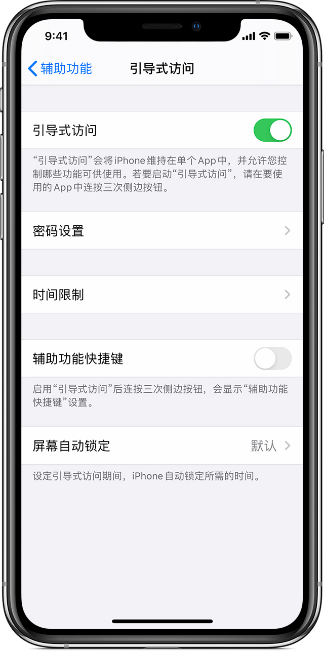 常山苹果手机维修分享如何在 iPhone 上退出引导式访问 