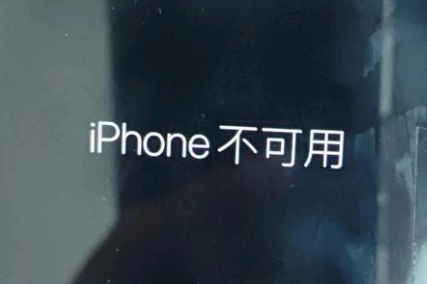 常山苹果服务网点分享锁屏界面显示“iPhone 不可用”如何解决 